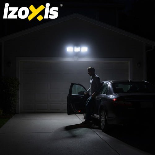 Lampada solare da esterno Izoxis 180 LED con sensore di movimento IP65