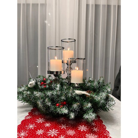 Ghirlanda Natalizia Innevata