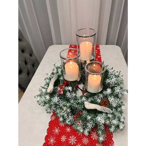 Ghirlanda Natalizia Innevata