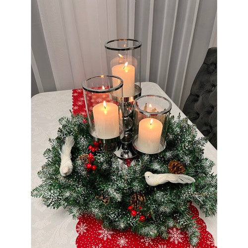 Ghirlanda Natalizia Innevata