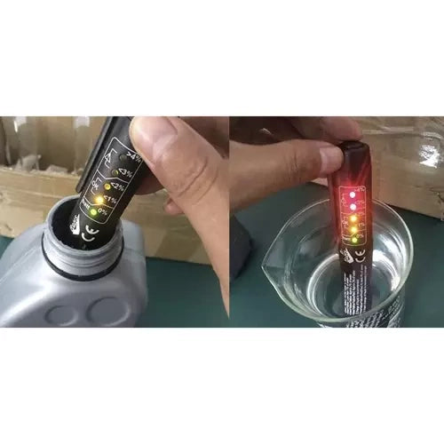 Tester liquido freni con 5 LED controllo umidità