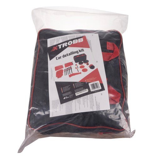 Kit detailing auto set 19 pezzi con borsa