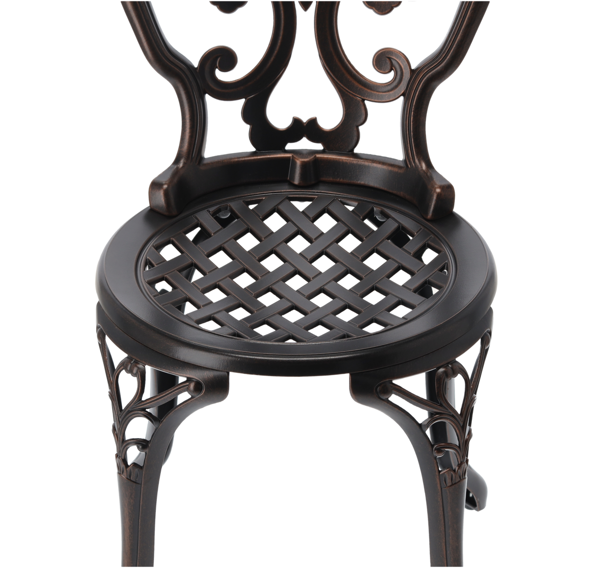 Set Sedie e Tavolo in Alluminio Danbury Garden Line Bronzo Antico Tavolo 2 Sedie