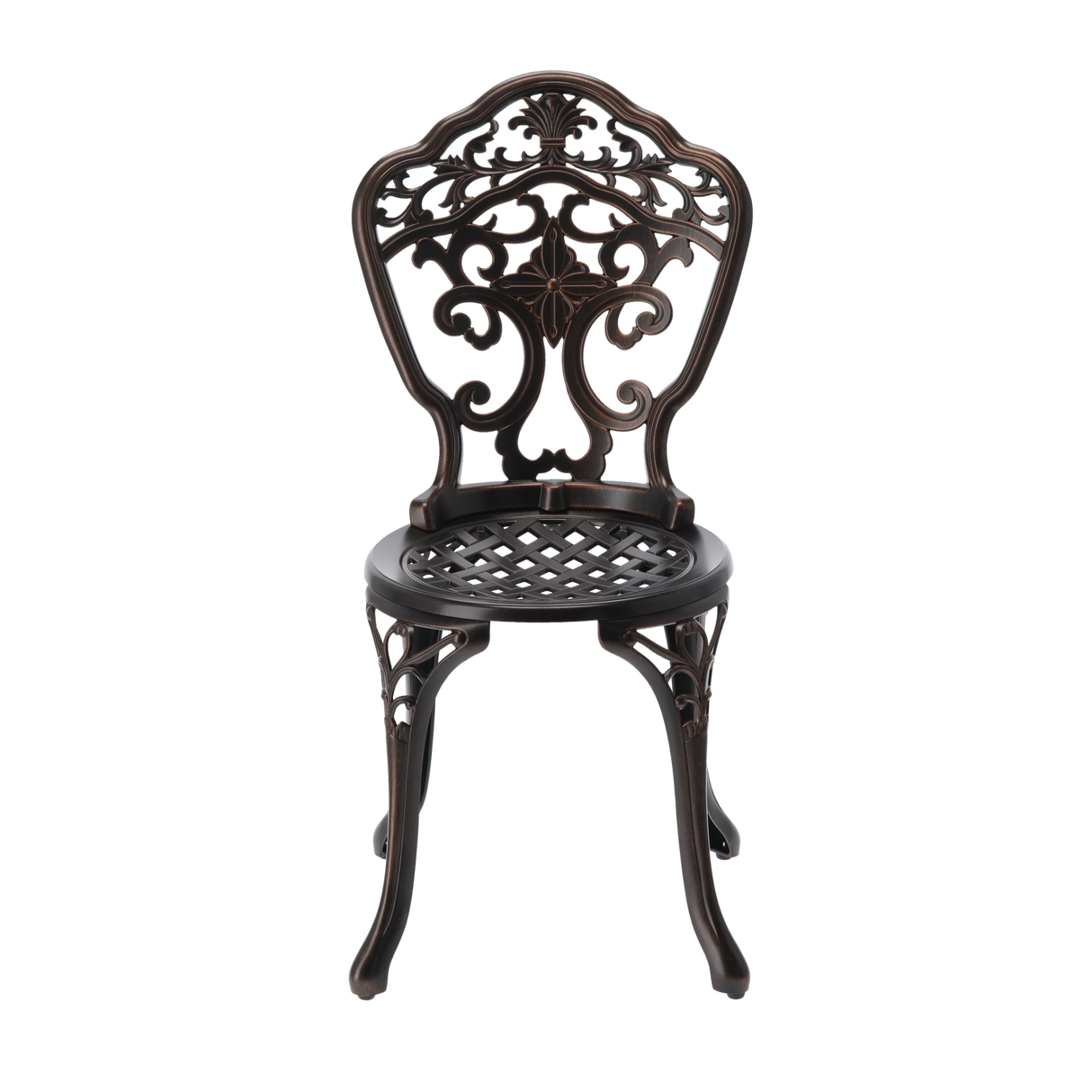Set Sedie e Tavolo in Alluminio Danbury Garden Line Bronzo Antico Tavolo 2 Sedie