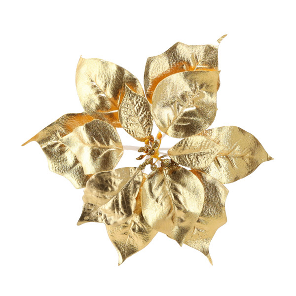 Stella di Natale Artificiale con Clip 25 cm Oro