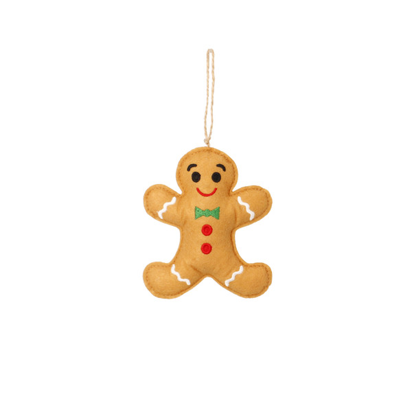 Pendente Natalizio Omino di Pan di Zenzero 9-12 cm – Decori Assortiti