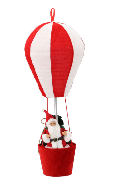 Babbo Natale in Mongolfiera Decorativo 60 cm