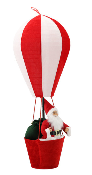 Babbo Natale in Mongolfiera Decorativo 110 cm