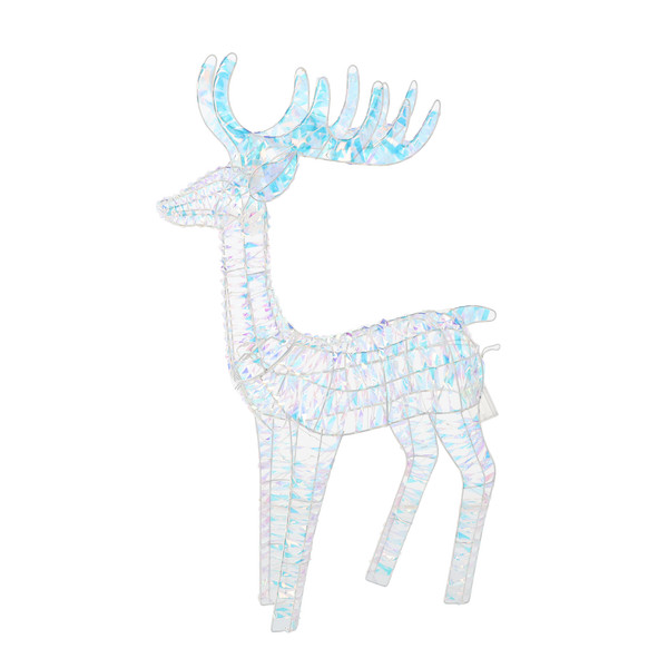 Renna Luminosa LED 105 cm Iridescente – Decorazione da Esterno