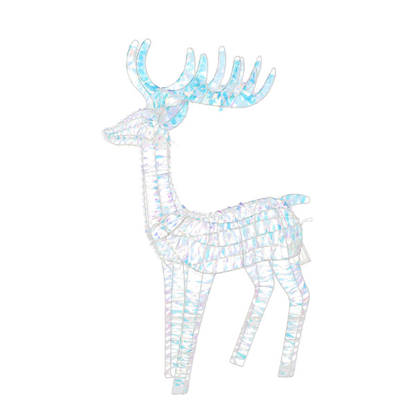 Renna Luminosa LED 105 cm Iridescente – Decorazione da Esterno