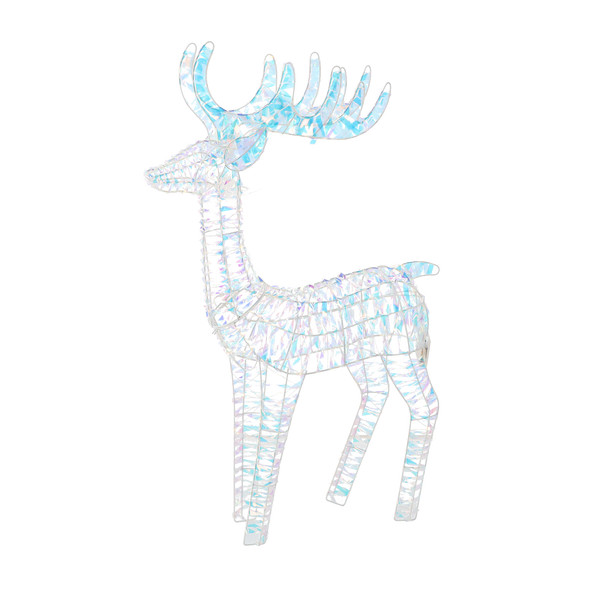 Renna Luminosa LED 105 cm Iridescente – Decorazione da Esterno
