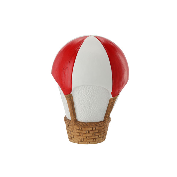 Babbo Natale in Mongolfiera Merry Christmas con LED 23 x 23 x 35 cm