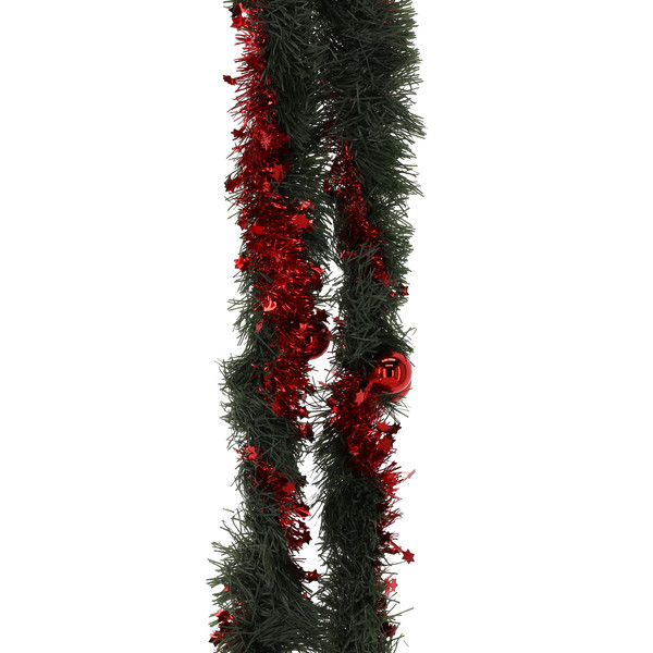 Festone Natalizio Verde per Albero Ø12 cm x 2,74 m – Fantasie Assortite