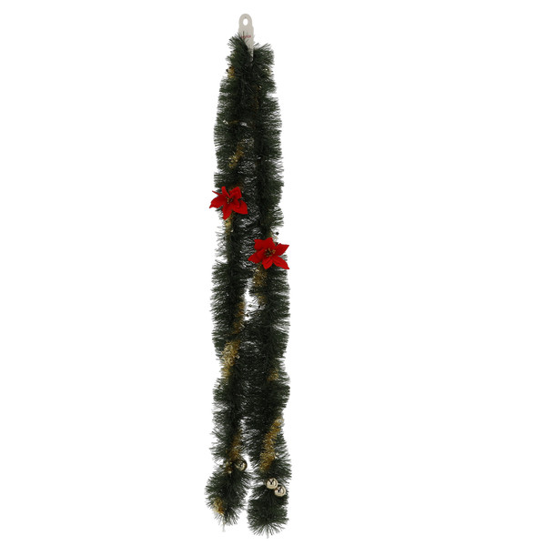 Festone Natalizio Verde per Albero Ø12 cm x 2,74 m – Fantasie Assortite