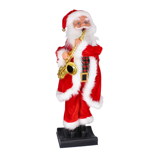 Babbo Natale Musicale e Animato con Sassofono 81 cm