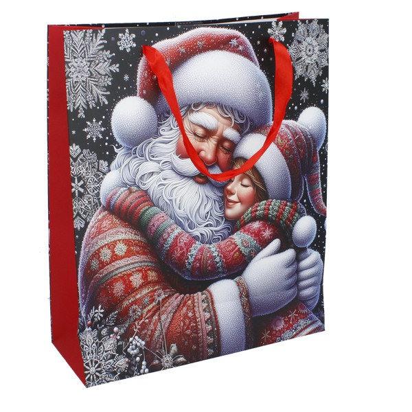 Sacchetto Regalo Natalizio 26 x 32 x 10 cm – Fantasie Assortite