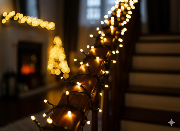 Catena Luminosa 500 LED Bianco Caldo – 28 m Interno/Esterno