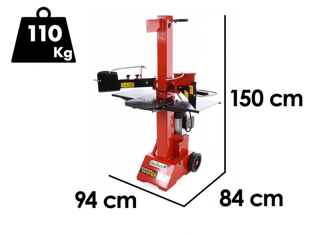 GeoTech SPVE 8-55 - Spaccalegna elettrico 8 Tonnellate - Verticale