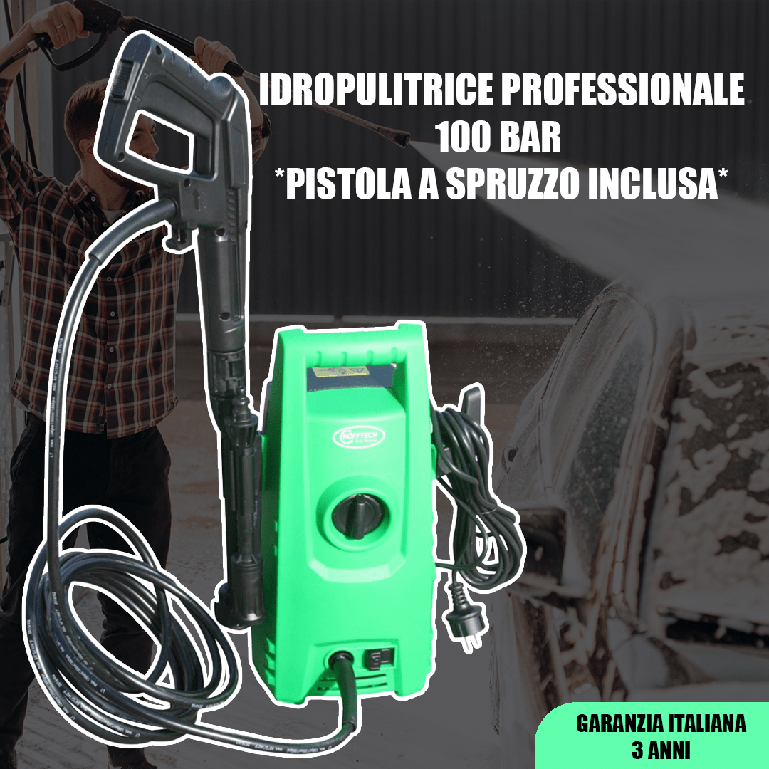Idropulitrice Professionale 1200 Watt - 100 bar