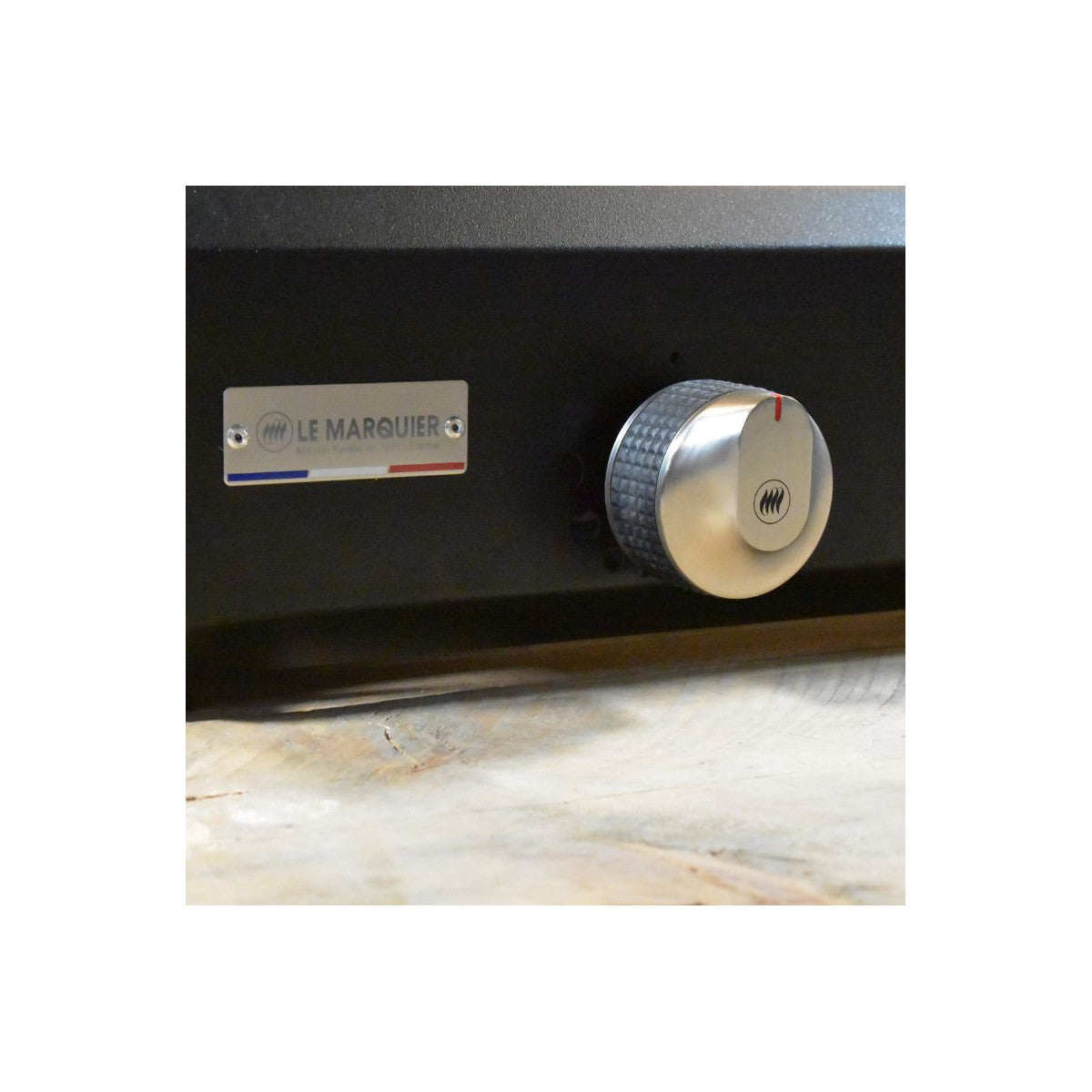 Le Marquier AMALIA PRO 375 – Piastra Liscia a Gas Nera in Ghisa Smaltata con Bruciatori Inox