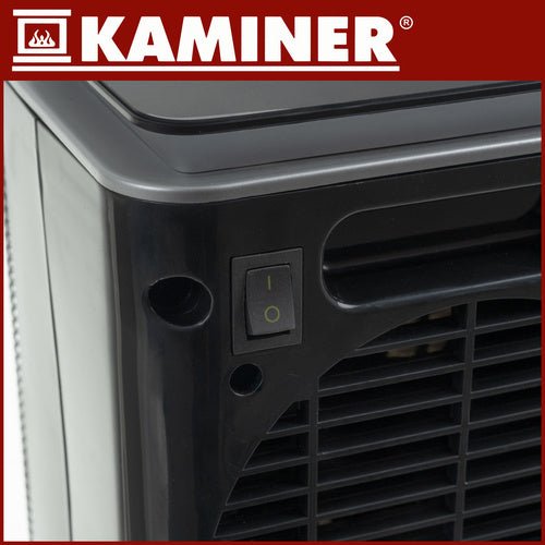Termoventilatore ceramico verticale 1500W con display LED, timer 24h e oscillazione