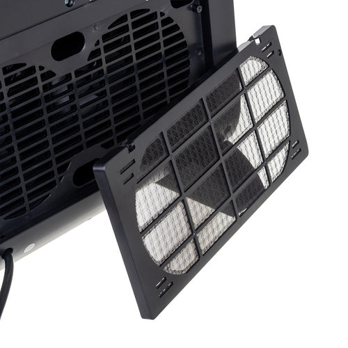 Termoventilatore con effetto fiamma 3D 2000W – PTC ceramico, telecomando, timer 24h