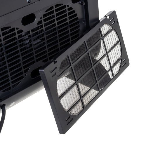 Termoventilatore con effetto fiamma 3D 2000W – PTC ceramico, telecomando, timer 24h