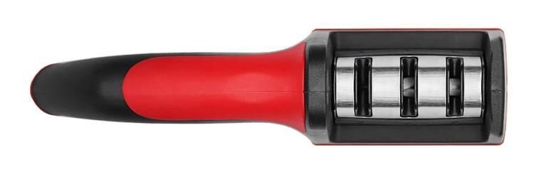 Affilacoltelli a 3 fasi con manico ergonomico – acciaio inox, TPR, ceramica