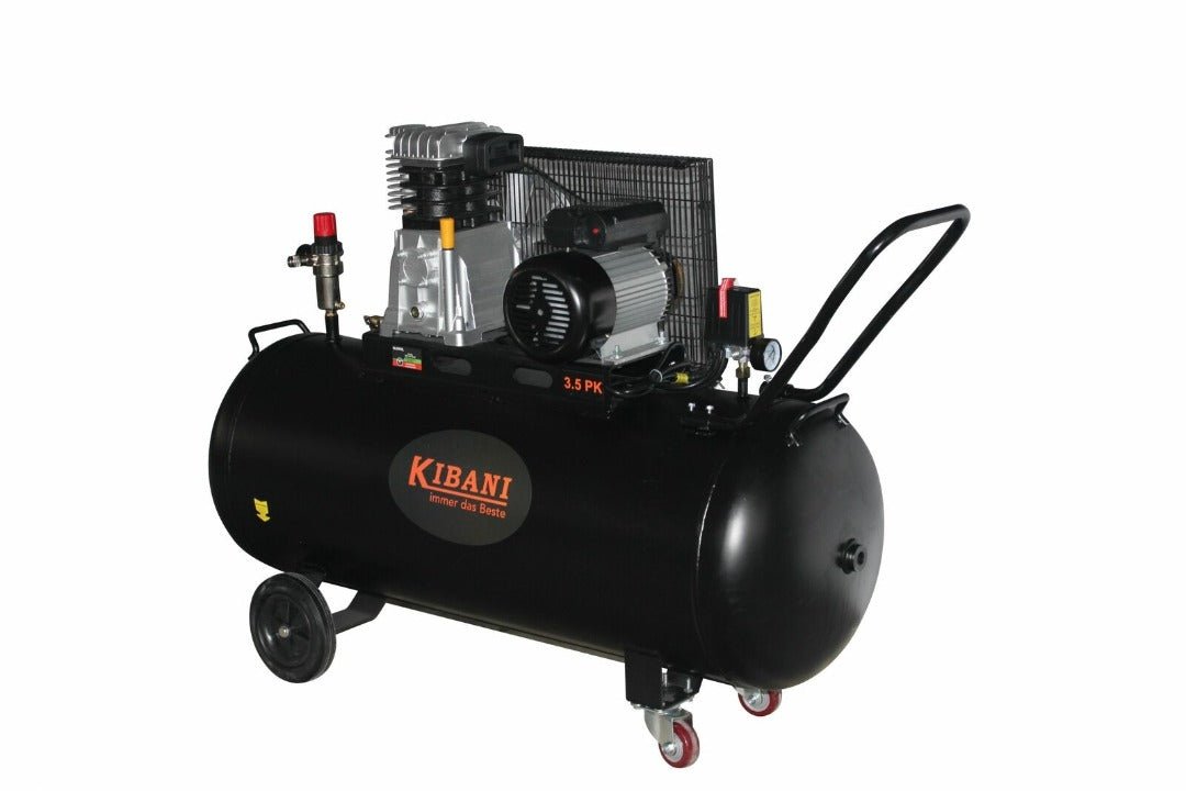Compressore da 200 Litri - 370L di aria al Min - 8.0 BAR - 2 attacchi - Kibani