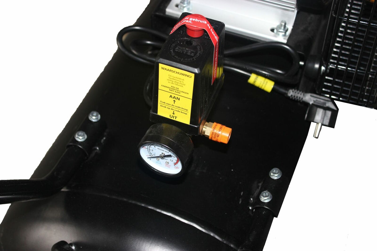 Compressore da 200 Litri - 370L di aria al Min - 8.0 BAR - 2 attacchi - Kibani