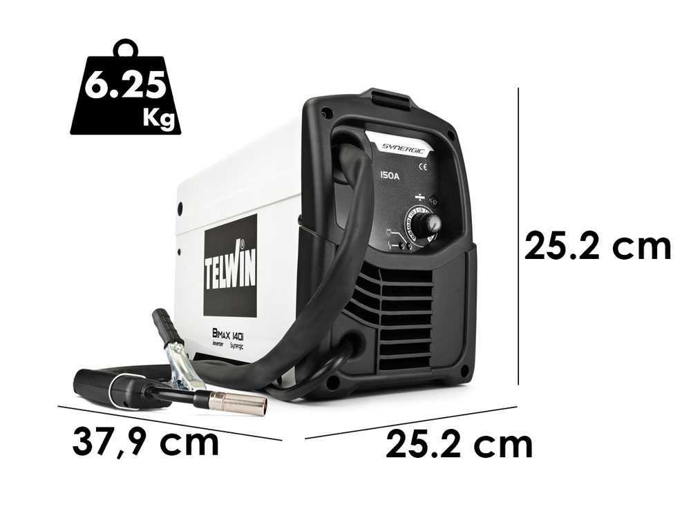 Saldatrice Telwin Bimax 140i Synergic Filo Flux 150A
