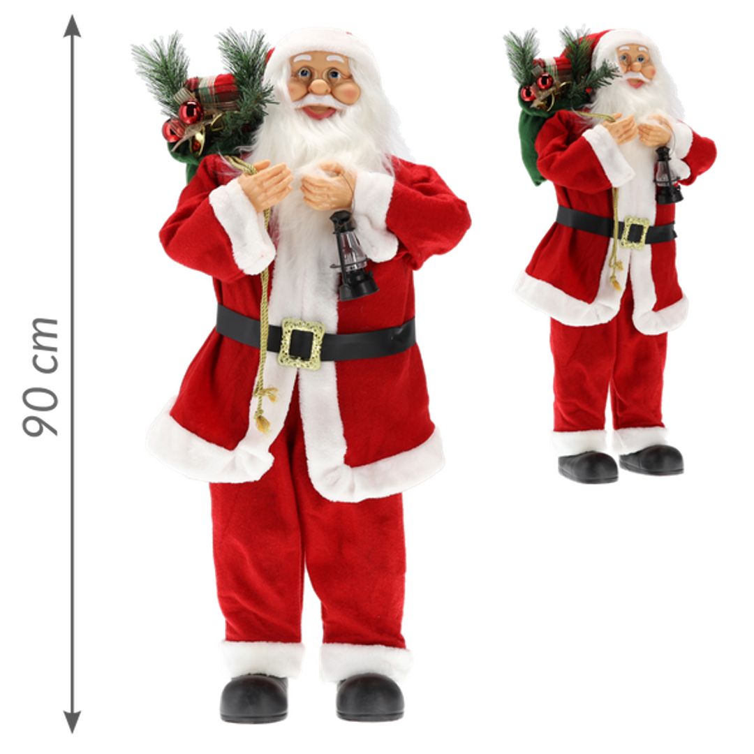Babbo Natale rosso in piedi 90 cm