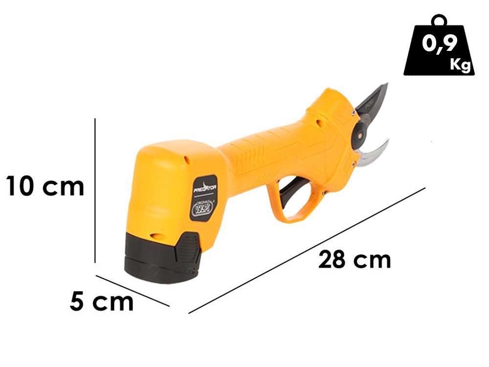 Forbici Da Potatura a Batteria Volpi PV280 14,4V Brushless Taglio 22mm