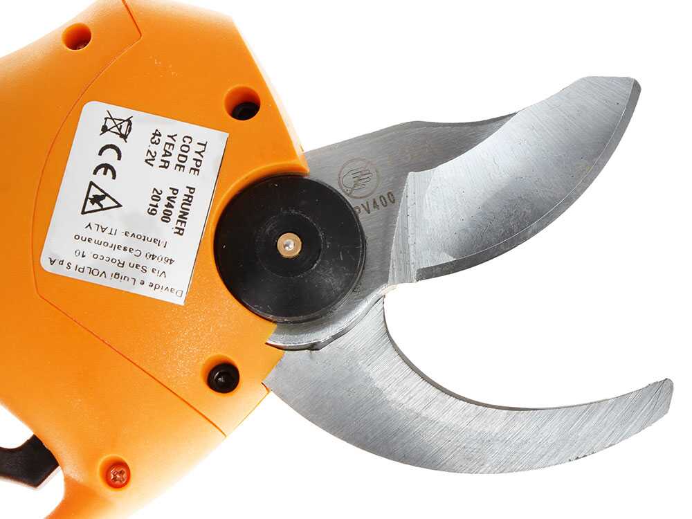 Forbici da Potatura a Batteria Volpi PV400 44V Brushless Autonomia 10h 35mm