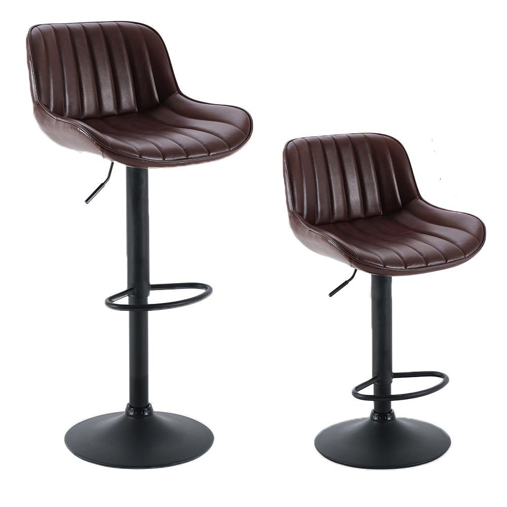 2 Stück dunkelbrauner Katy Hocker Bar Küche fest drehbar verstellbar Modell 2020
