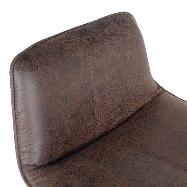 2 Stück Barhocker Neuheit 2021 Modell Rio - Dunkelbraun - Leder