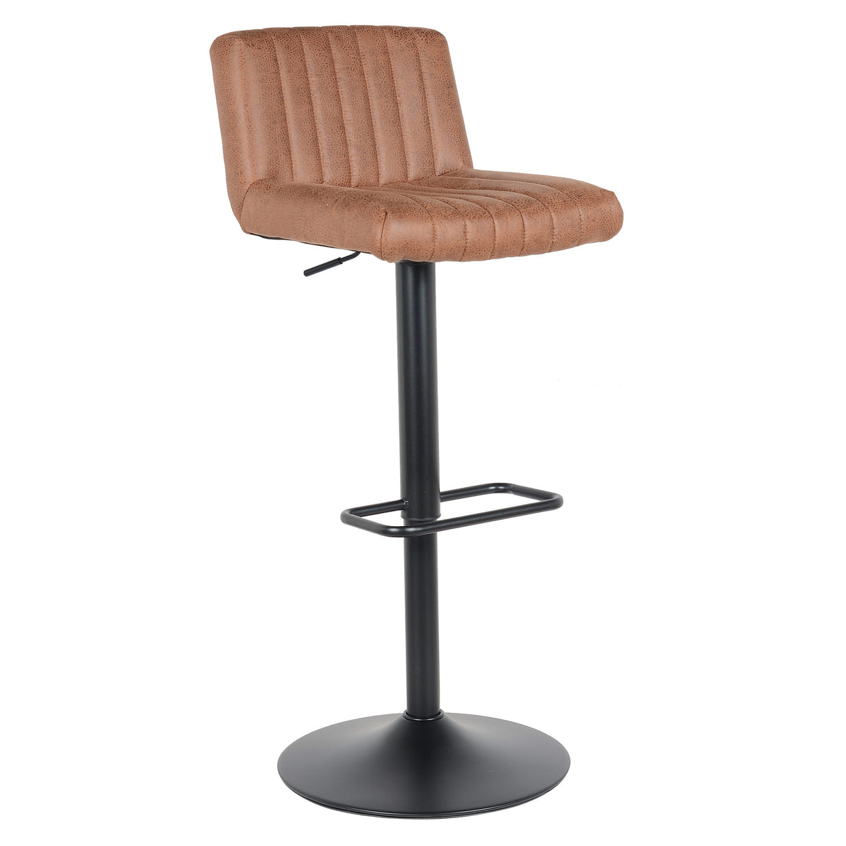 2 Stück Barhocker Neuheit 2021 Ledermodell - Hellbraun Port