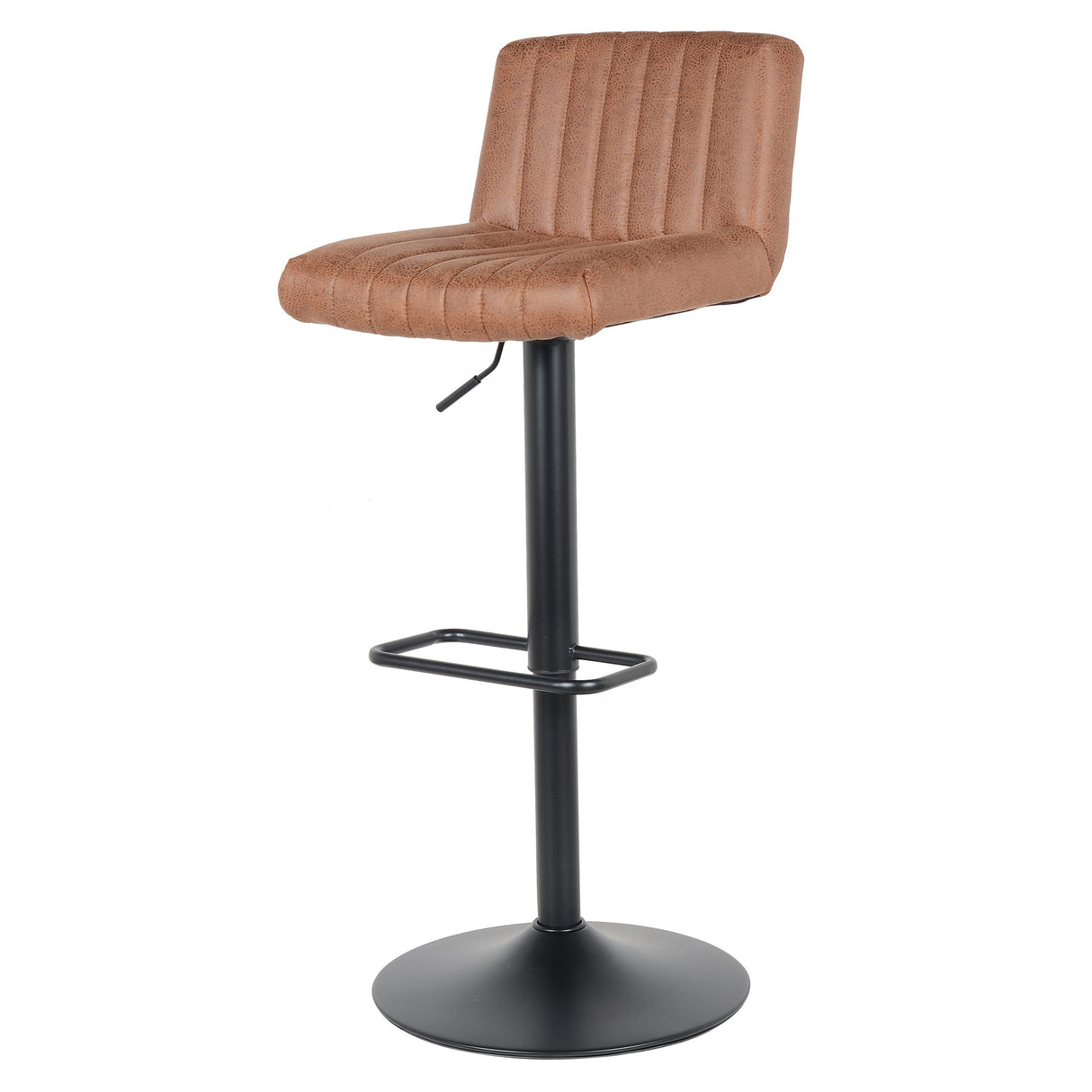 2 Stück Barhocker Neuheit 2021 Ledermodell - Hellbraun Port