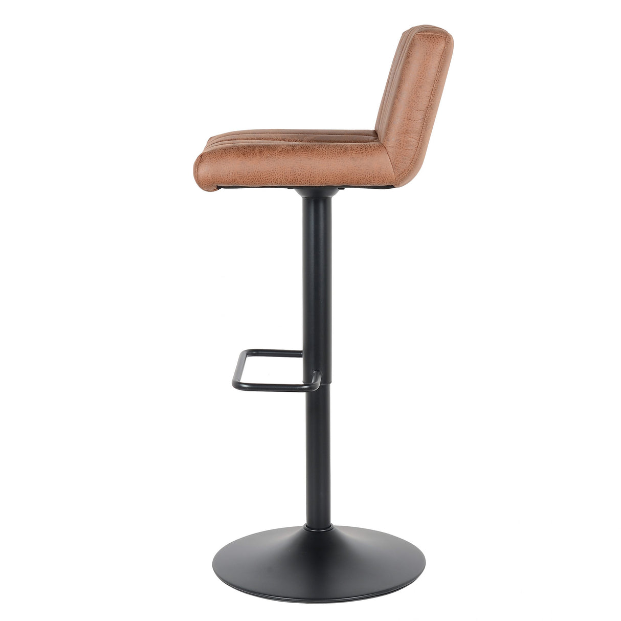 2 Stück Barhocker Neuheit 2021 Ledermodell - Hellbraun Port