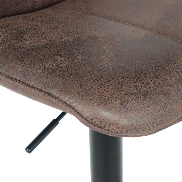 2 Stück Barhocker Neuheit 2021 Modell Rio - Dunkelbraun - Leder