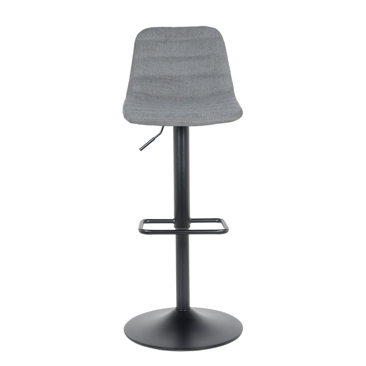 Lot de 2 tabourets de bar, modèle Helsinki 2023, gris, tissu