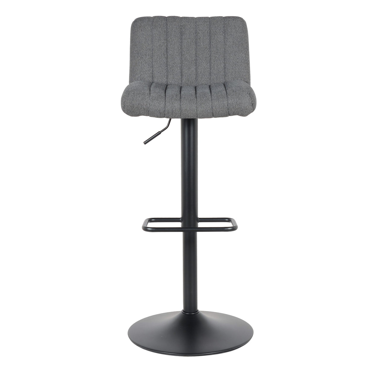 Lot de 2 tabourets de bar Porto, nouveau modèle 2023, noir - Tissu