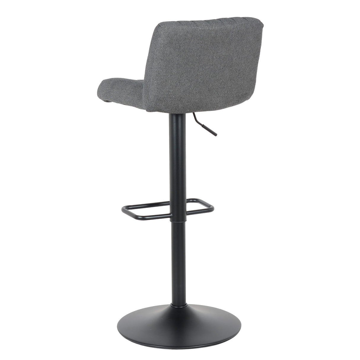 Lot de 2 tabourets de bar Porto, nouveau modèle 2023, noir - Tissu