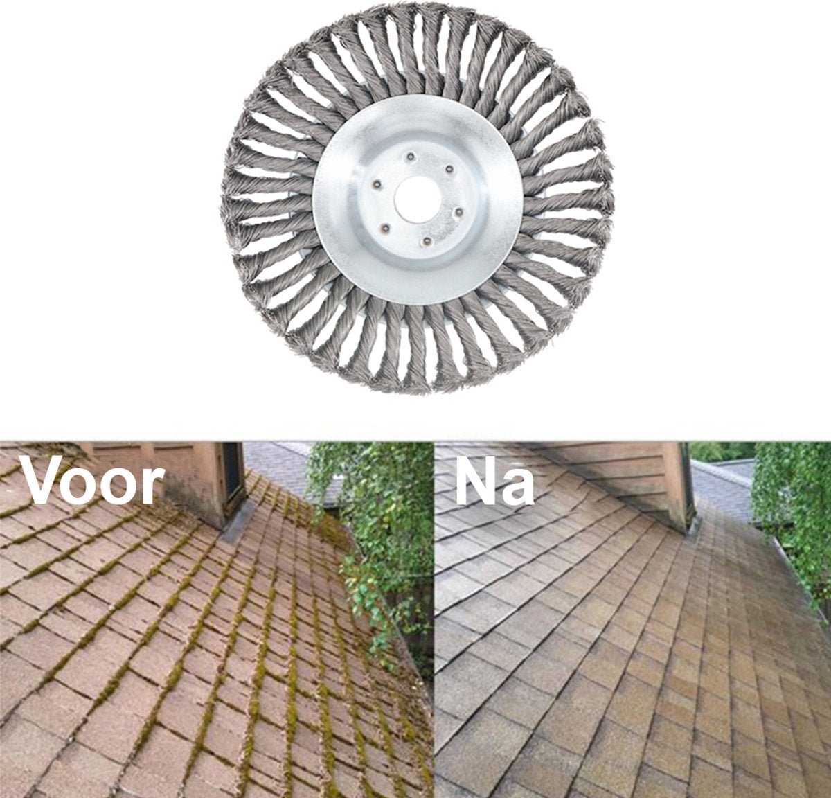 2 Pcs Universal Weed Brush - 15CM - Vitesse Maximum 10 000 p/m - Enlevez les Mauvaises Herbes - Désherbeur - Outils de Jardin - Débroussailleuse