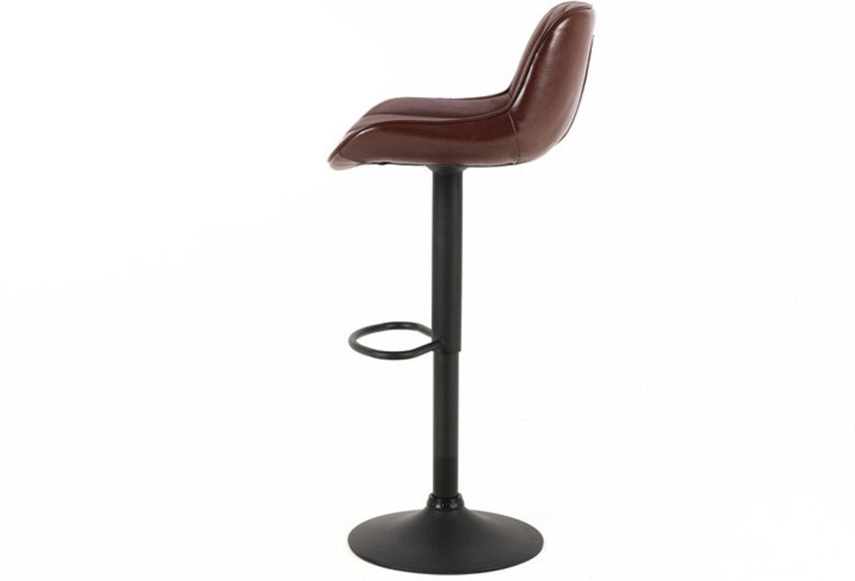 2 Stück dunkelbrauner Katy Hocker Bar Küche fest drehbar verstellbar Modell 2020