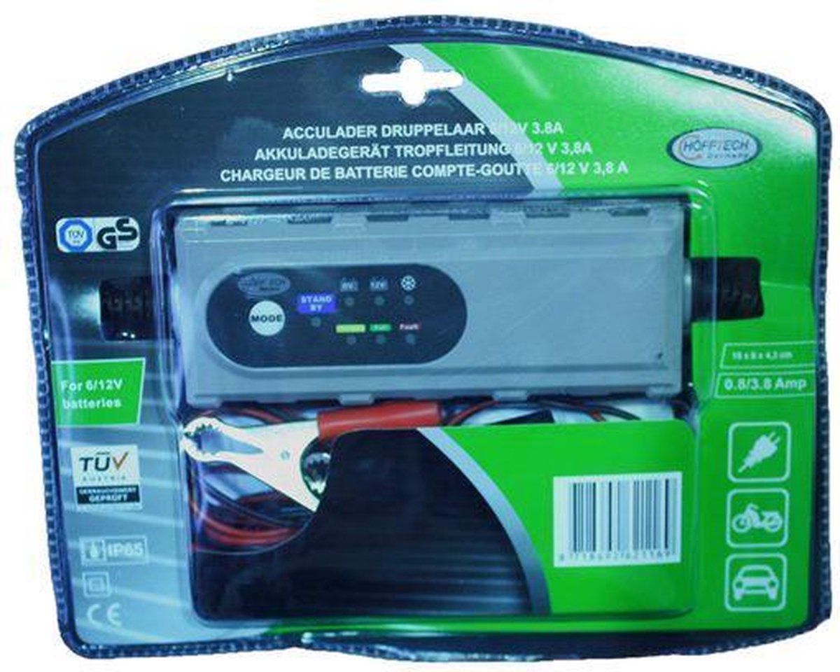 Caricabatterie auto moto 6/12V 3.8A