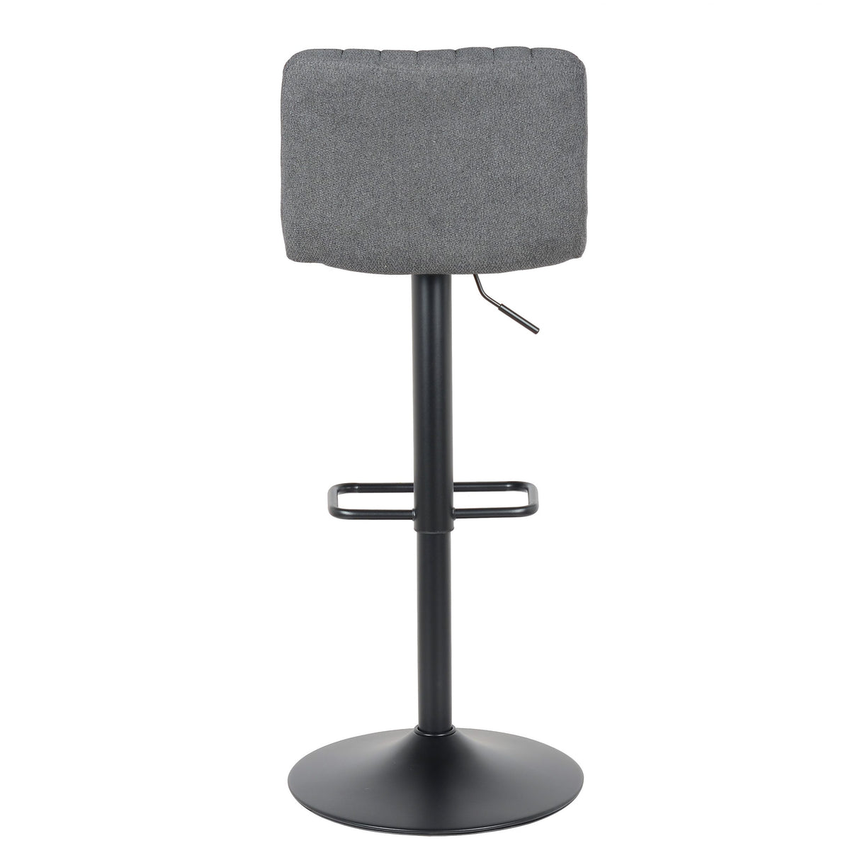 Lot de 2 tabourets de bar Porto, nouveau modèle 2023, noir - Tissu