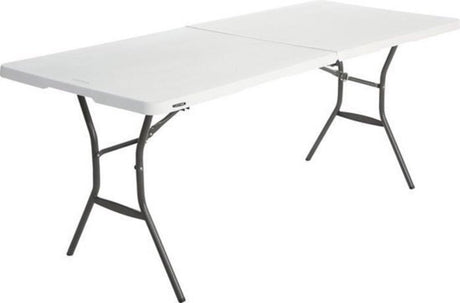 Table rectangulaire pliante pour barbecue, pique-nique, montagne et mer, pliable, peu encombrante - 183 x 76 x 73,5 cm (chaises non incluses)