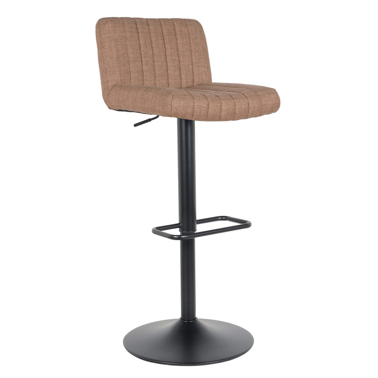 Lot de 2 tabourets de bar, modèle Porto Brown, neufs (2023), tissu