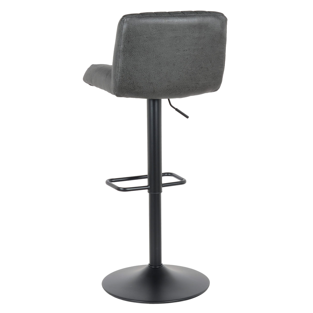 Lot de 2 tabourets de bar, modèle Porto 2023, cuir noir